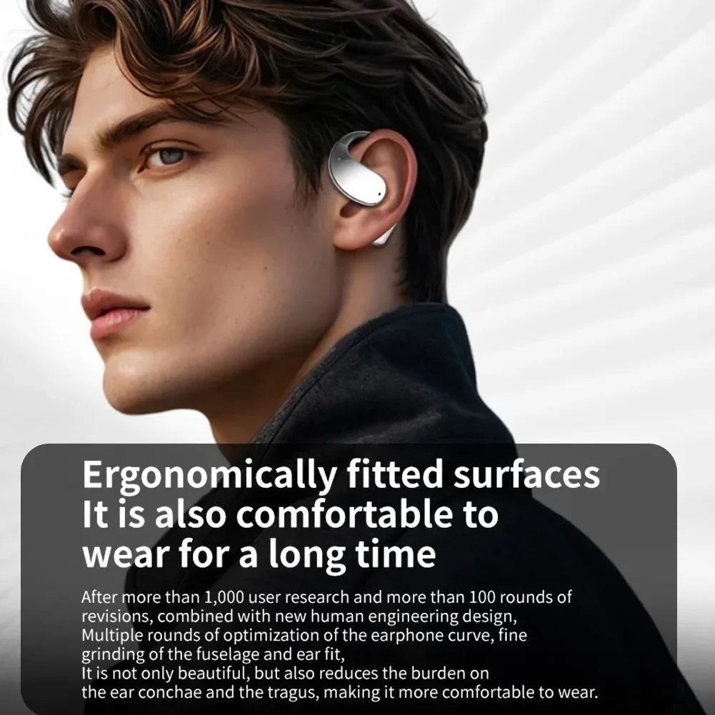 Wireless Translation Earbuds HIFI Bass ENC Noise Reduction 144 Languages Real Time Ai OWS Open Bluetooth 5.4 Headphones