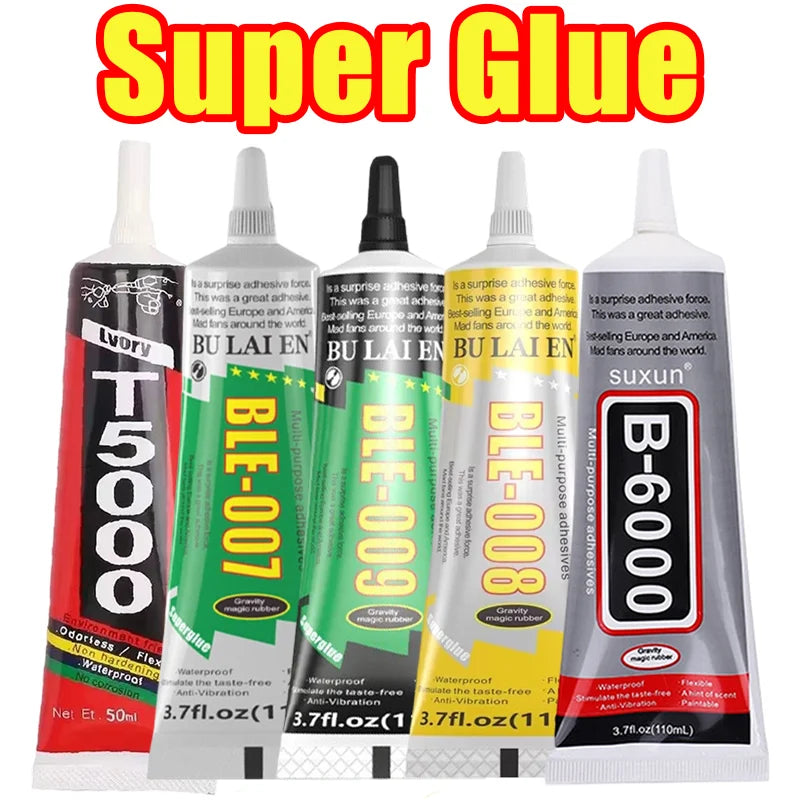 15ml 50ml 110ml Clear Universal Repair Glue Strong Transparent Adhesive for Mobile Phone Screen Tablet Fixing Jewelry Making DIY