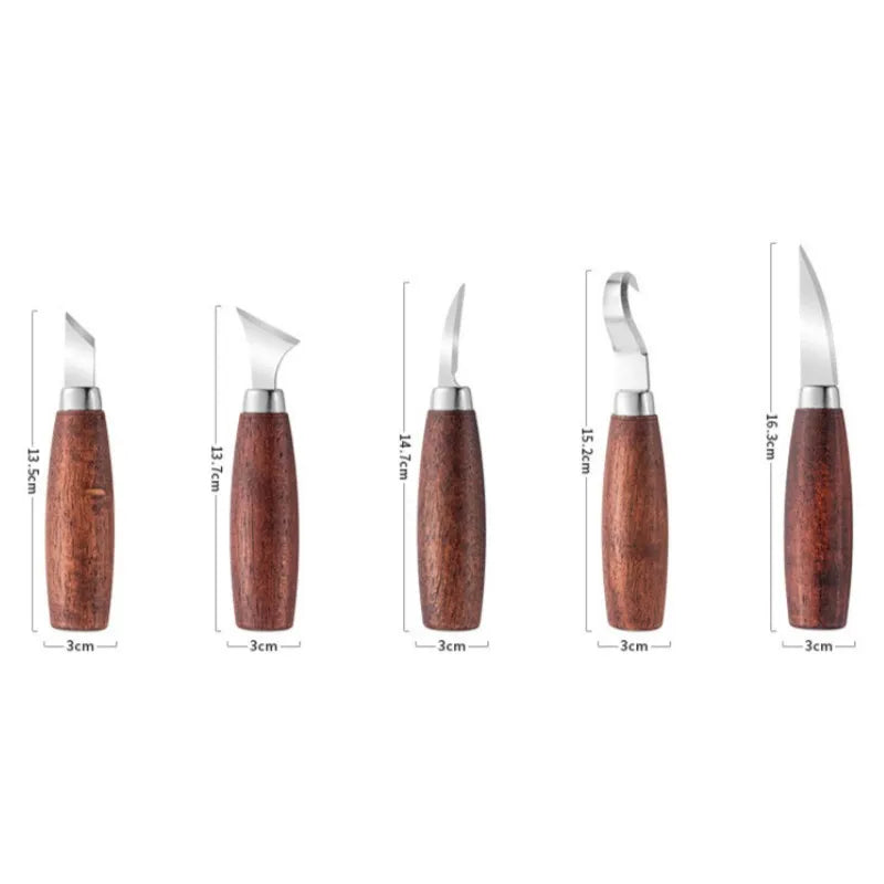 Hand Carving Knife Set for Pumpkin Carving Wood Spoon Sculpture Gift for Beginners Pros Christmas Children's Day