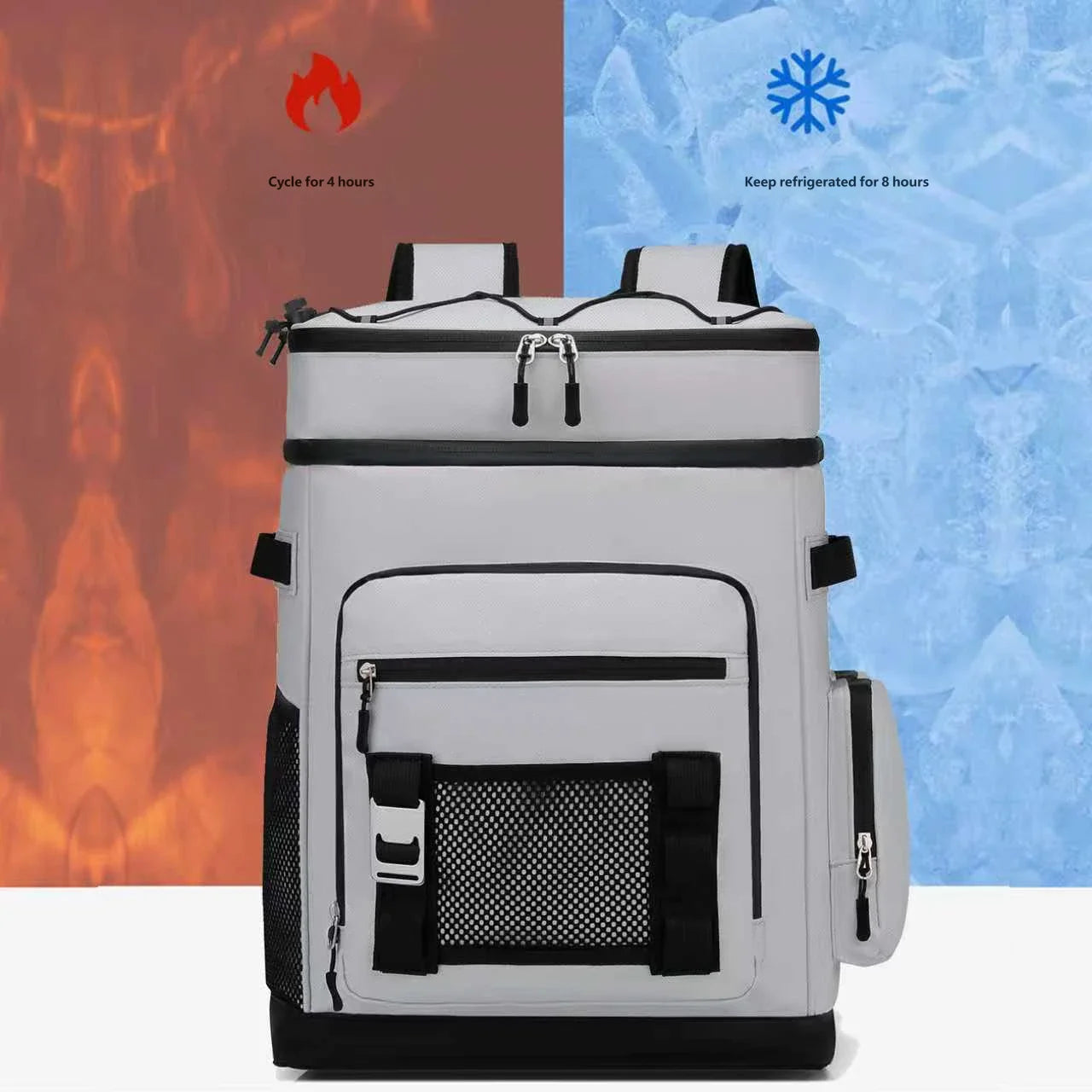 Waterproof Soft Cooler Backpack 20L Insulated Thermal Bag Oxford Fabric for Picnic Camping Hiking Travel Lightweight Bag