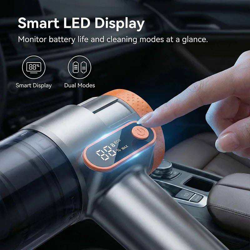 Cordless Wireless Car Vacuum Cleaner, Powerful Handheld Mini Vacuum, Portable Rechargeable Vacuum Cleaner for Car Home Dual Use