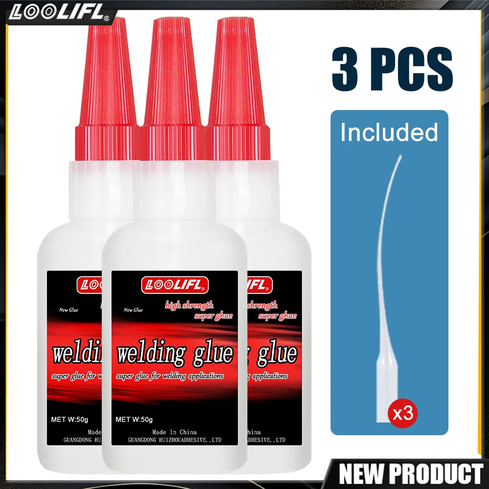 Super Strong Welding Glue, Transparent Quick-Drying Adhesive, Used for Manual DIY, Wood, Plastic Silicone Leather Metal, Etc.