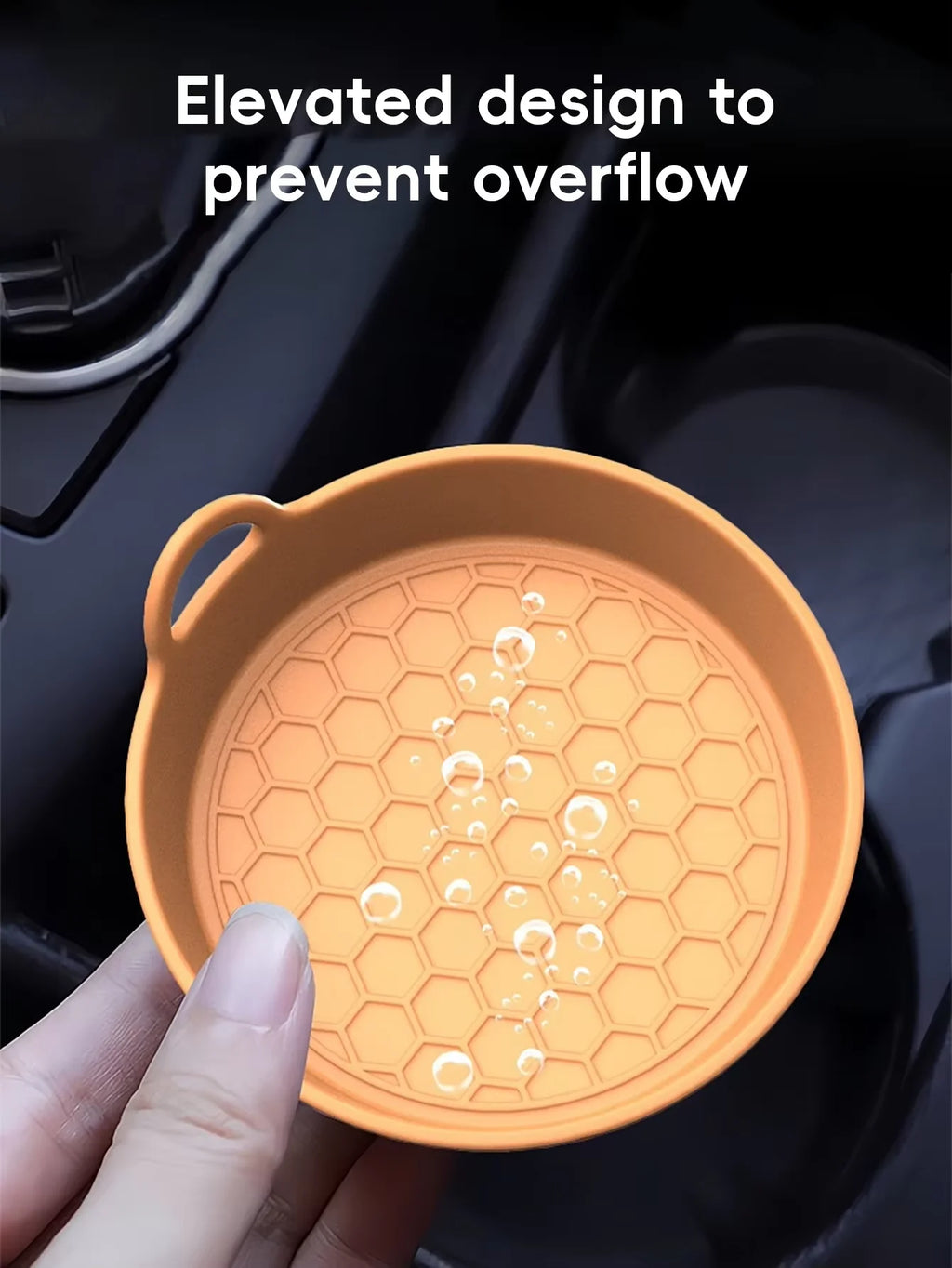 2-pack of eco-friendly silicone car cup holders, non-slip, heat-resistant, spill-proof, universal type, suitable for most vehicl