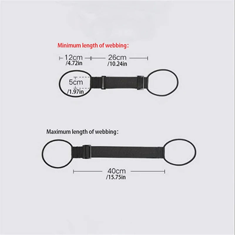 Elastic Adjustable Luggage Strap Carrier Strap Luggage Bungee Luggage Belt Suitcase Belt Travel Security Carry-on Strap