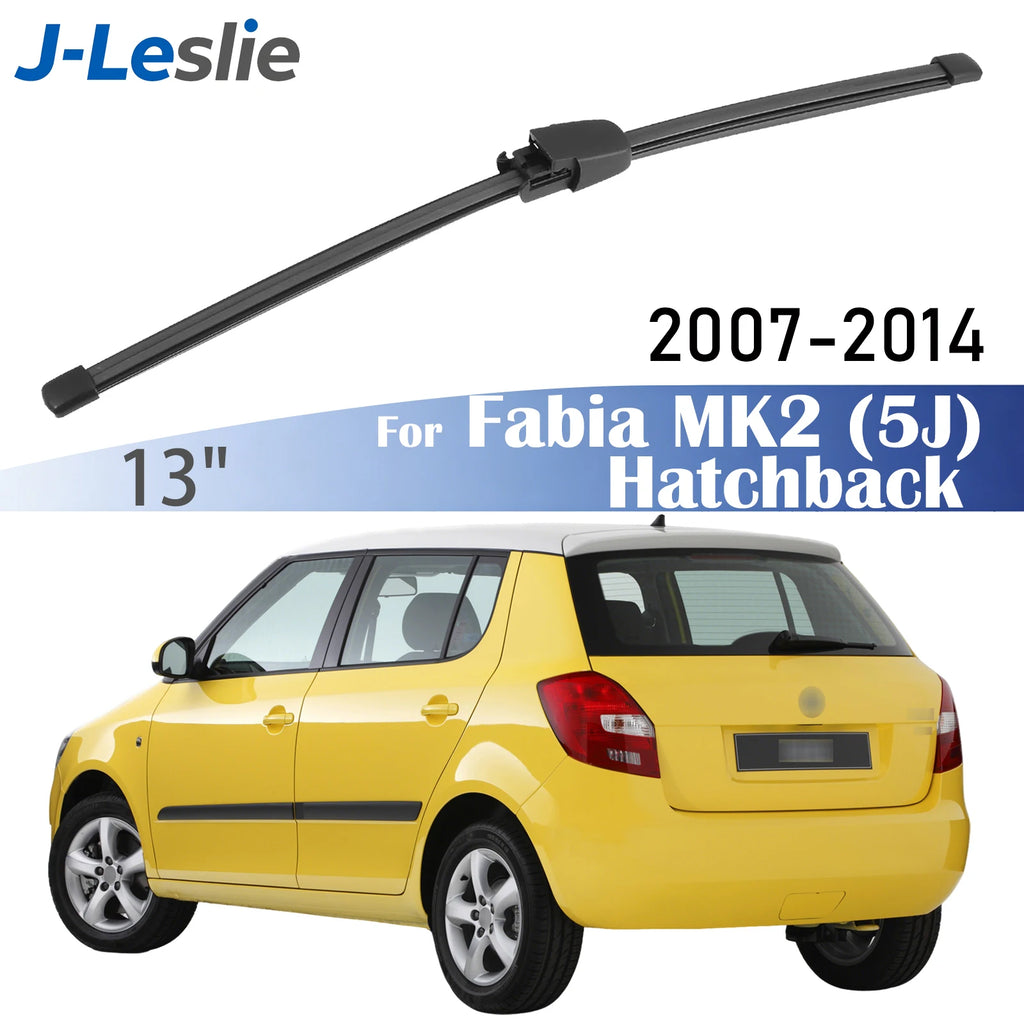 13" Rear Wiper Blade For Skoda Fabia MK2 5J Hatchback 2007-2014 Windshield Windscreen Wipers Washer Window Rain Brushes