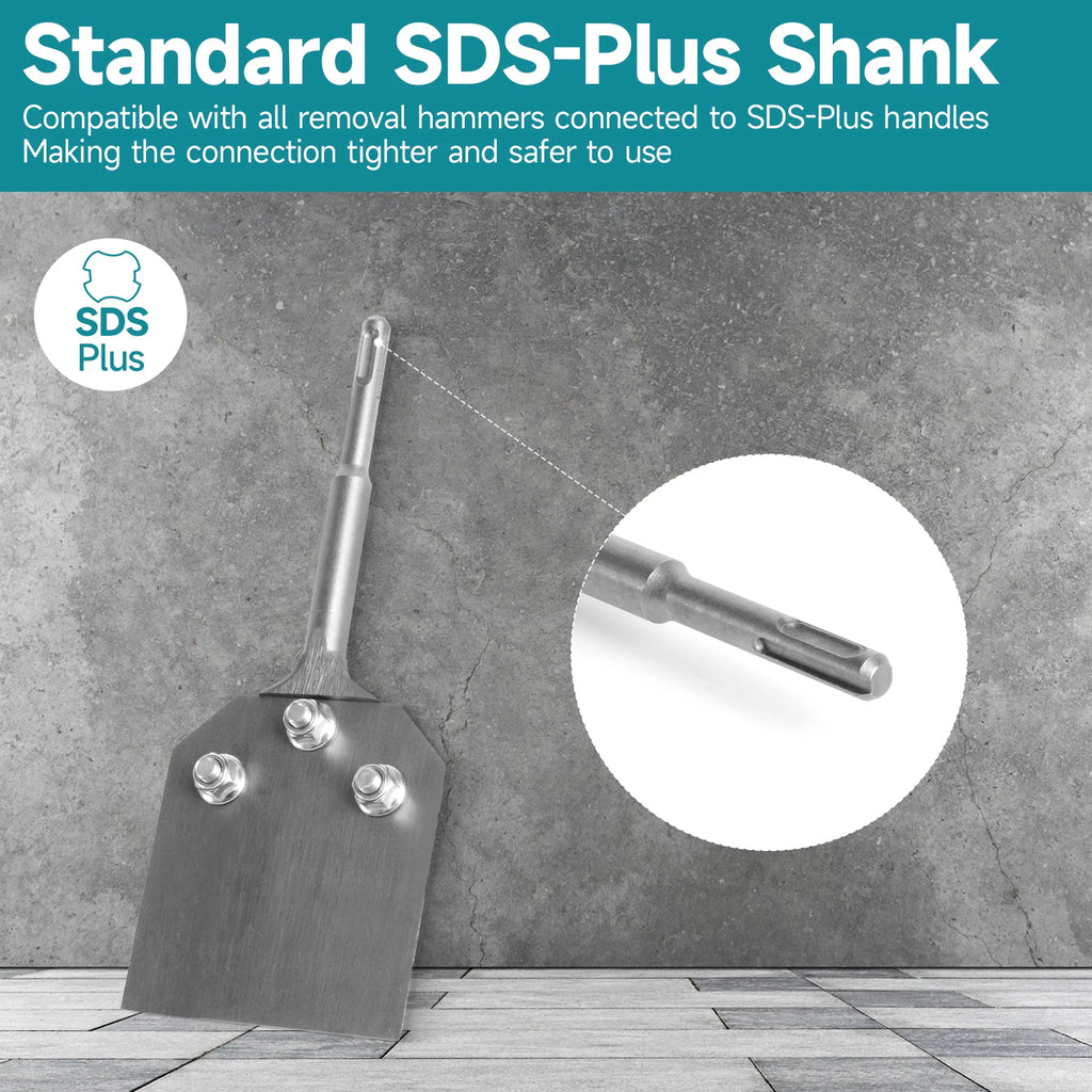 SDS-Plus Rotary Demolition Hammers And Hammer Drills 100*250mm Alloy Steel 4 Inch Wide Blade Chisel Rotary Hammers Parts