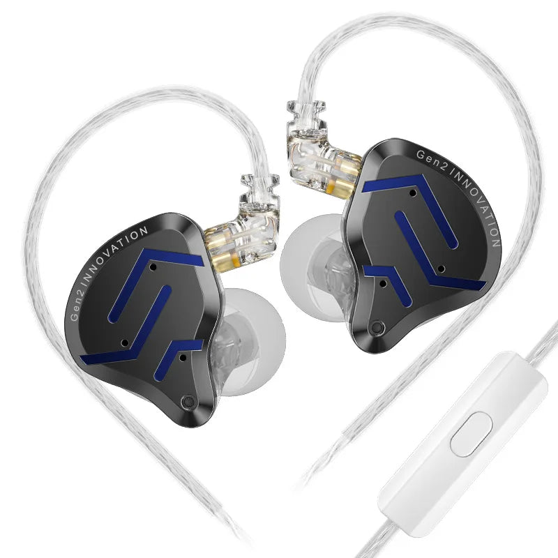 KZ ZSN Pro 2 Hybrid Drive 1BA+1DD In Ear Metal Earphones HIFI Bass Headset Monitor Earbuds Sport Noise Cancelling