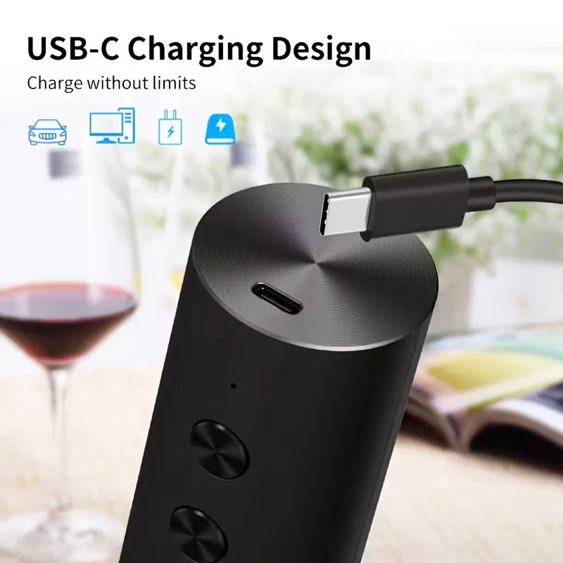 Electric Wine Bottle Opener Set New Arrival Automatic Red Wine Corkscrew Rechargeable Wine Opener Wine Tools with Base