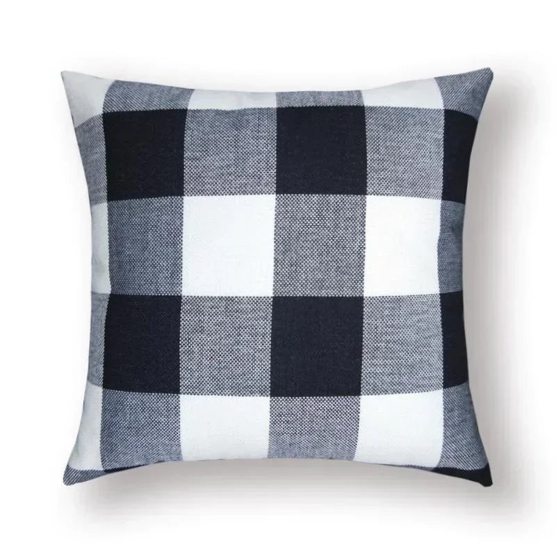 6 Colors Comfortable Sofa Cushion Cover Plaid Pattern Pillow Case Cover European Modern Pillow Cushion Cases  for Home Bed,Sofa