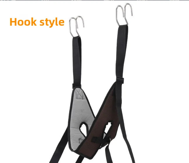 Cervical Traction Belt Strap Cervical Horizontal Bar Suspension Household Traction Belt Neck Suspension Neck Stretching Device