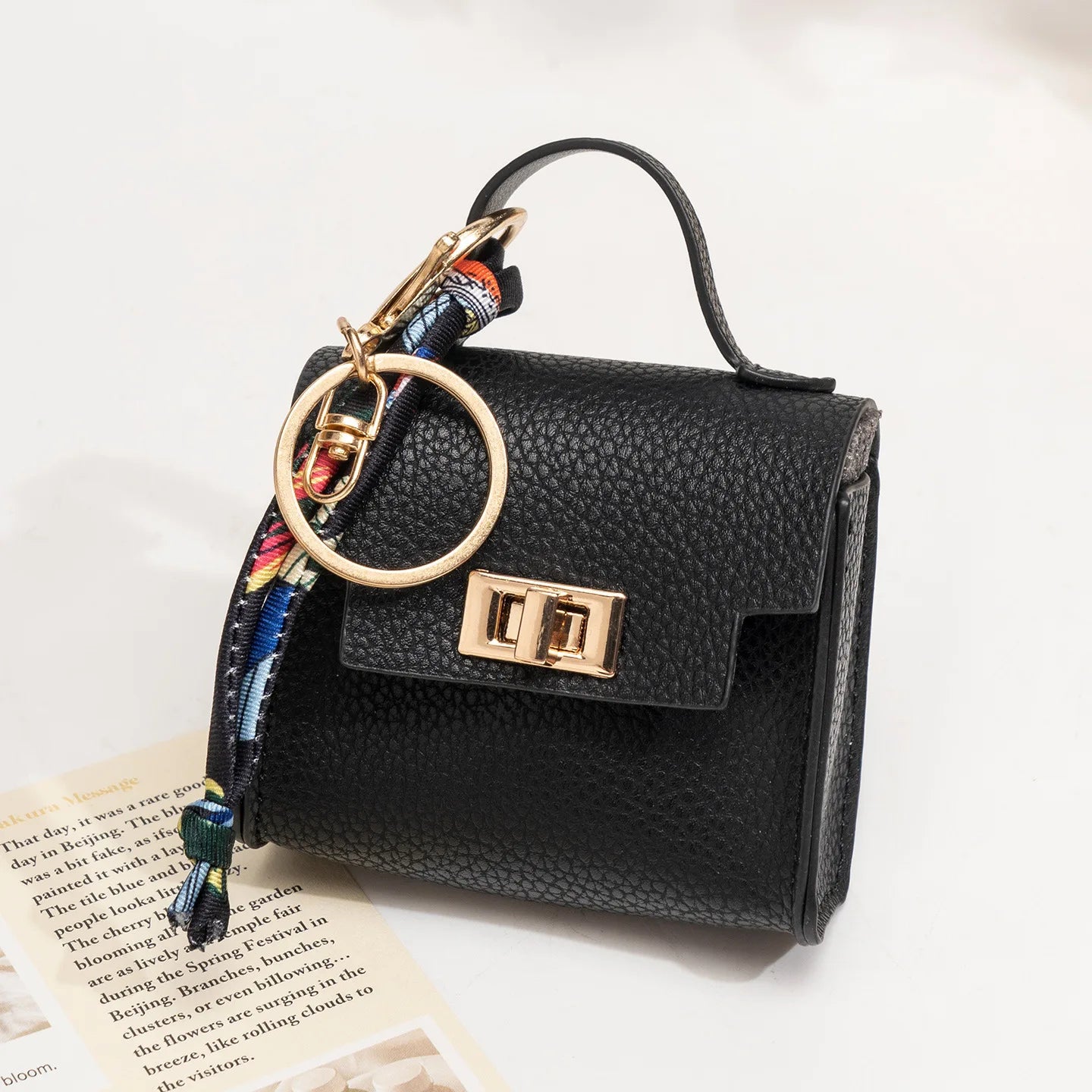 New style Mini House Small Bag Handheld Portable Hand Rope Bluetooth Earphone Bag Zero Wallet Multi functional Small Bag
