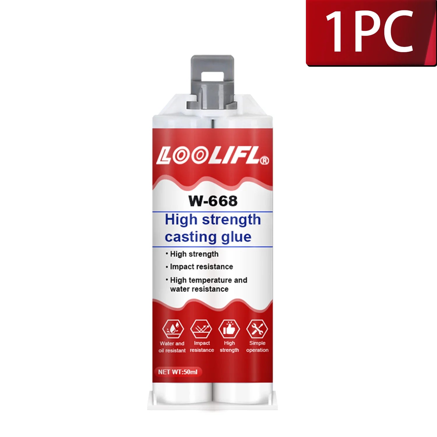 LOOLIFL High Temperature Glue for Metal Welding Strength Repair Resistant Magic AB  Plastic Wood  Adhesive Purpose Bi Component