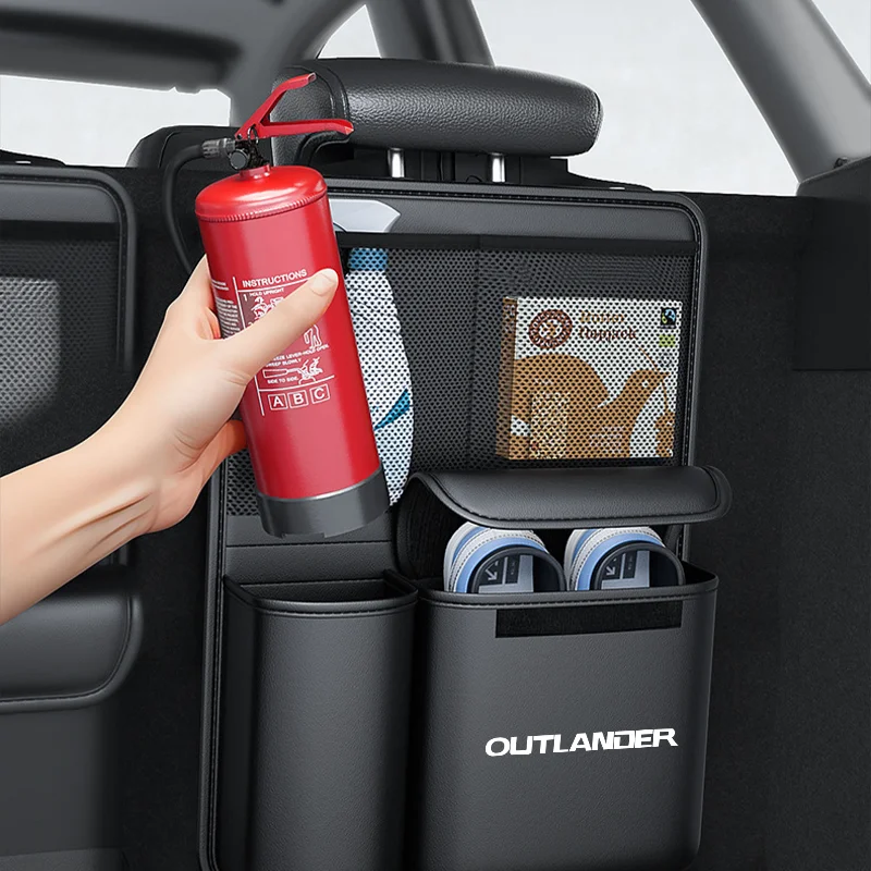 1pcs Car Trunk Storage Bag SUV Seat Back Hanging Tools Organizer Multifunctional Storage Pocket for Mitsubishi Outlander Truck
