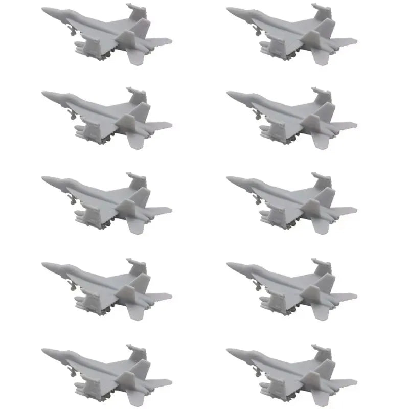 10PCS Model Length 7/26/45.5/52mm F-18E Super Hornet Shipborne Attacking Aircraft Folded Wing Children Interactive Military Toys
