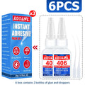 406 Super Glue, Fast-Drying Cyanoacrylate Super Glue and Universal Quick Repair of All Kinds of Glass Are Safe and Harmless.