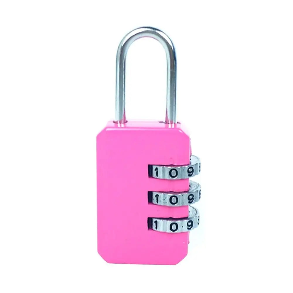 3 Dial Digit Number Combination Password Lock Travel Security Protect Locker Suitcase For Luggage/Bag/Backpack/Drawer Small