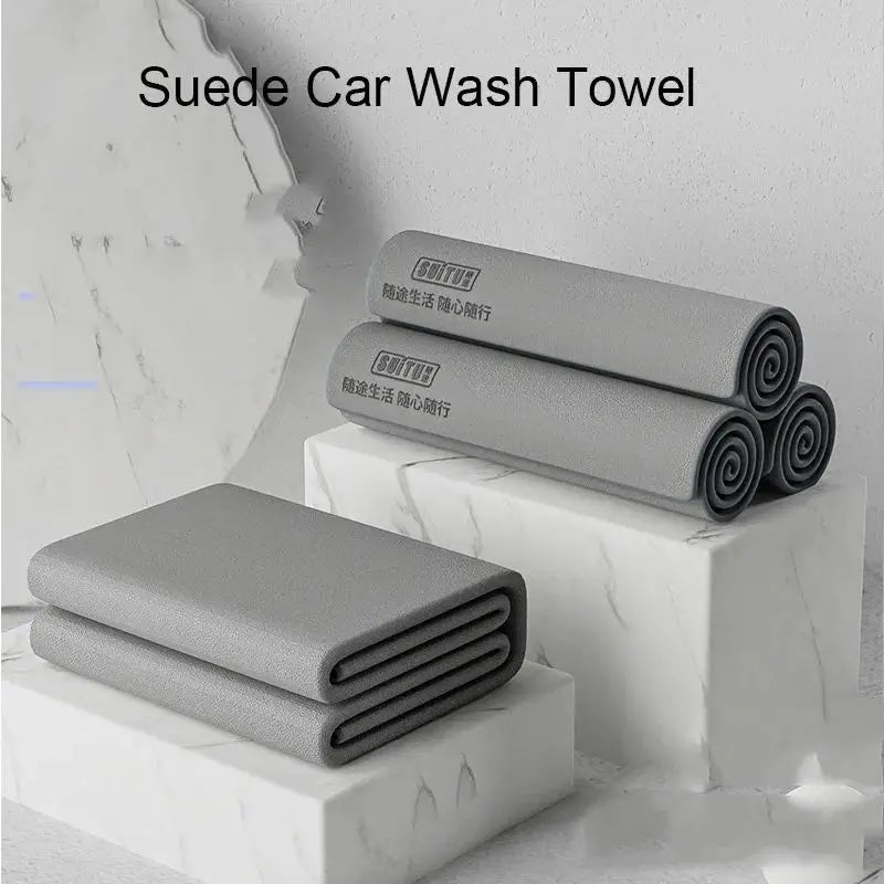 Super Absorbent Car Drying Towel, Velvet Coral Velvet Deer Skin Towel, Car Cleaning cloth, Multifunctional Car Towel, Car Access
