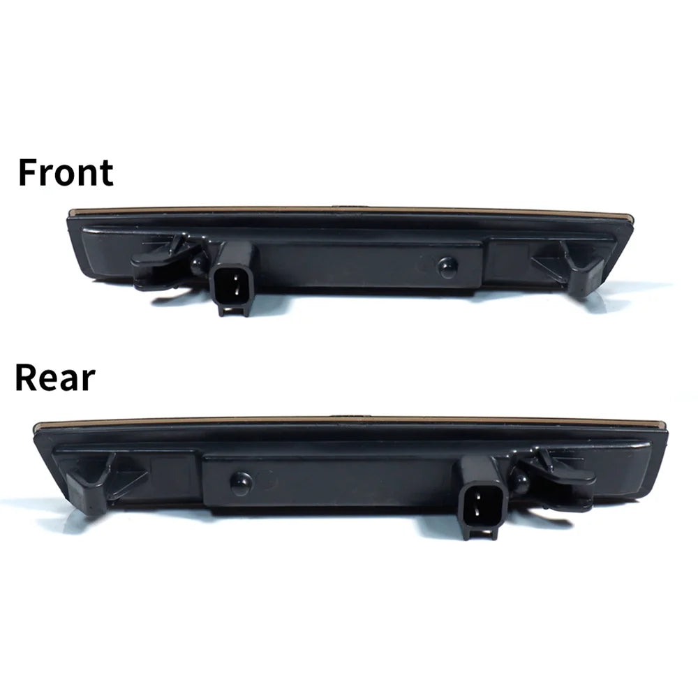 Smoked Lens Front Amber Rear Red LED Car Bumper Side Marker Turn Signal Lights Fender Flare Lamps For Dodge Challenger 2015-2023