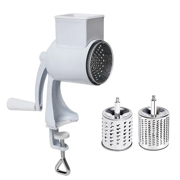 Grain Grinder Hand Crank Mill Grinder Aluminum Alloy Manual Table Clamp Milling Machine for Home Kitchen Commercial Grinding Nut