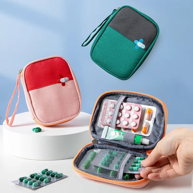 1pc Medicine Storage Bag Camping Outdoor Travel First Aid Kit Medicine Bags Organizer Emergency Survival Bag Pill Case