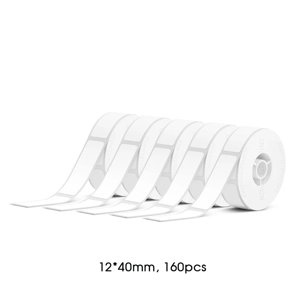 3/5/10 Rolls P15 Label Tape Paper for Marklife P15 Q30 D30 P12 P11 Label Printer Waterproof Thermal Roll Paper 12x40 15x30 15x50