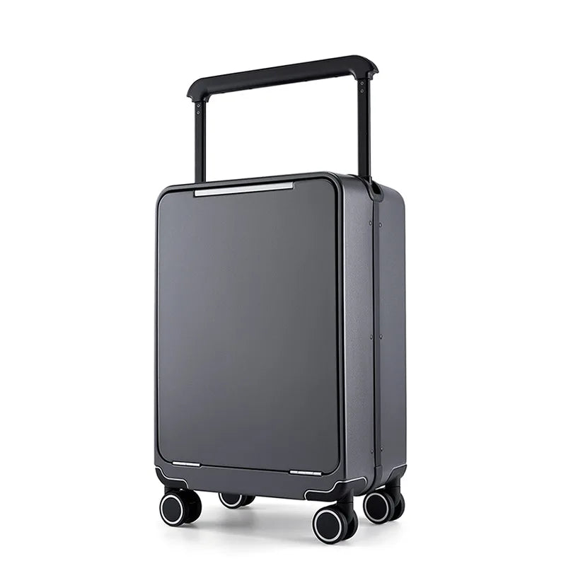 KLQDZMS 24"26"Carry-on Travel Luggage 20 Inches ABS + PC Boarding Box Men's Business Trolley Case Universal Wheel Suitcase