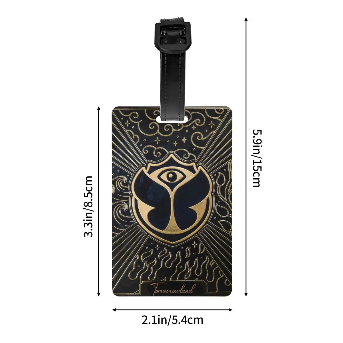 Custom Tomorrowland Luggage Tag Privacy Protection Belgian Electronic Dance Music Festival Baggage Tags Bag Labels Suitcase