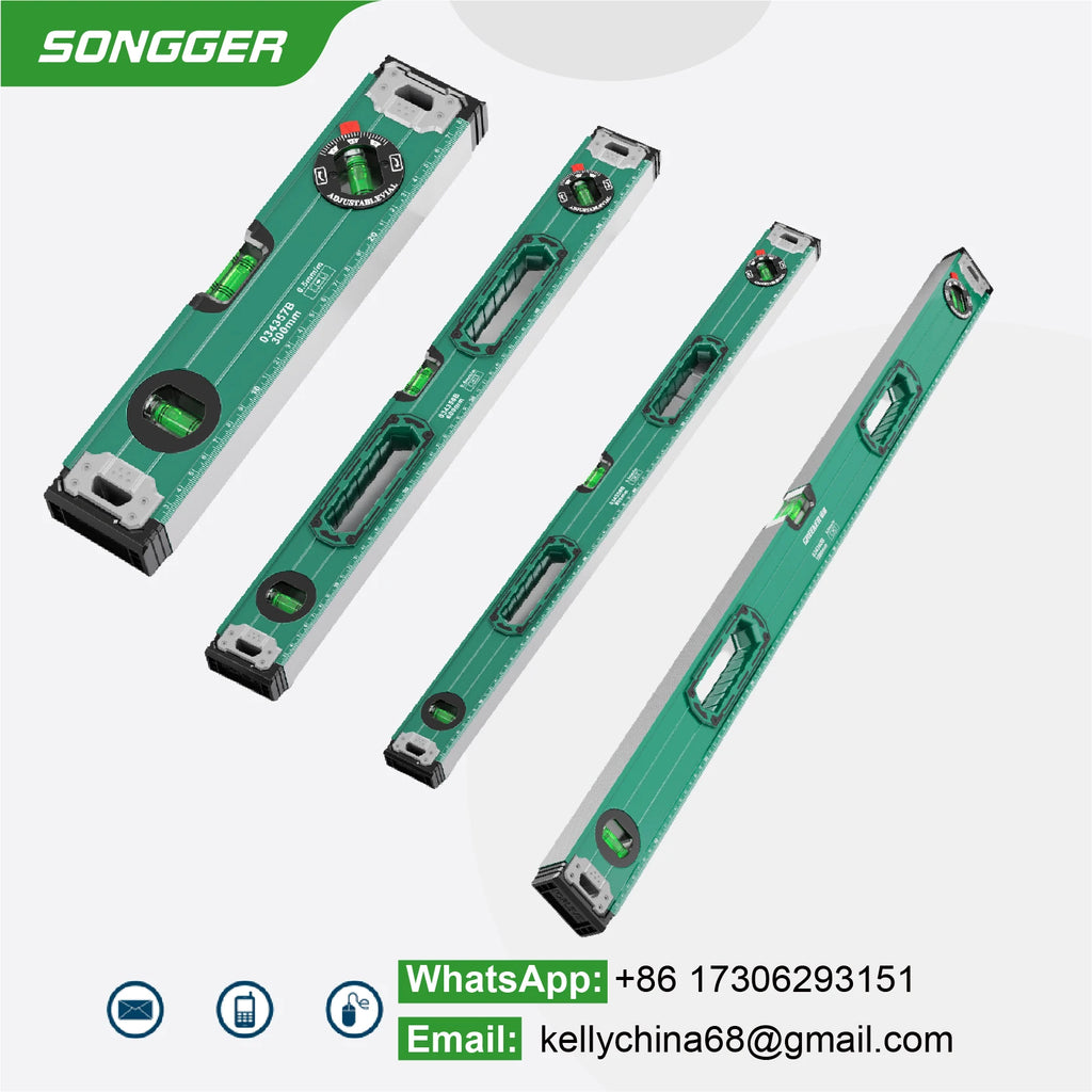 Q01 Magnetic Spirit Level Aluminum Alloy Bubble Level Ruler Adjustable Angle High Precision Shockproof Measuring Tool