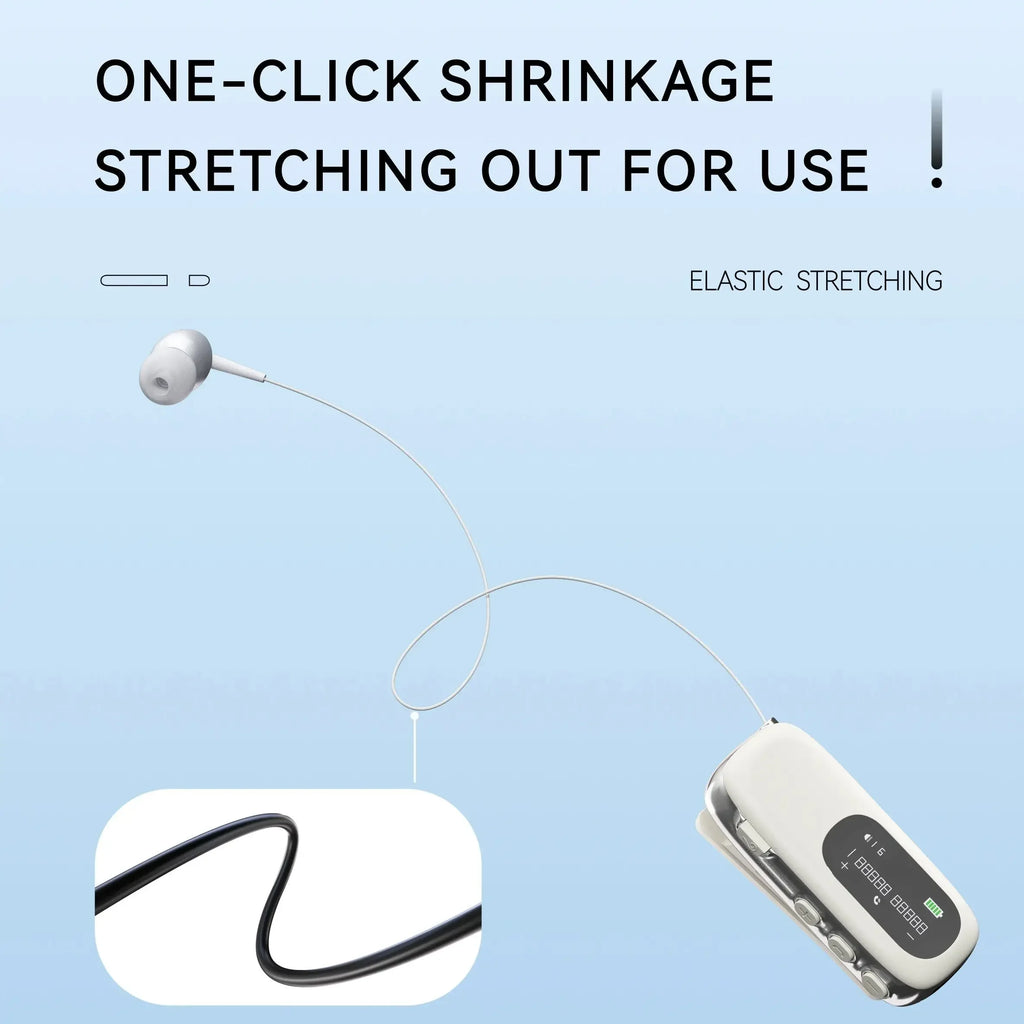 K75 Business Earphones Hands Free Bluetooth V5.4 LCD Display Wireless Earphones for Call and Cycling Noise Reduction Earphones