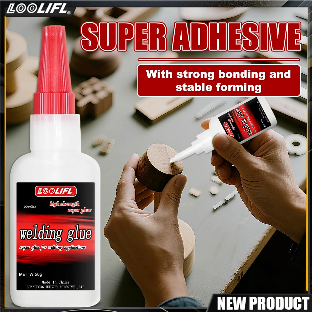 Super Strong Welding Glue, Transparent Quick-Drying Adhesive, Used for Manual DIY, Wood, Plastic Silicone Leather Metal, Etc.