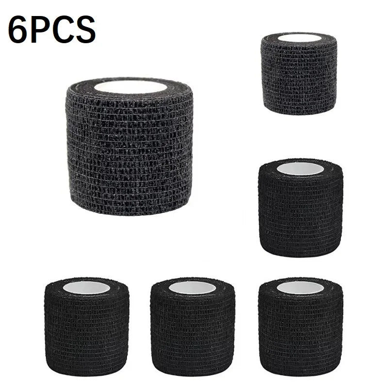 6PCS Pet Self-Adhesive Bandage Waterproof Elastic Breathable Tearable Animal Wound Care Fixation Wrap Tape for Dogs Cats Paw