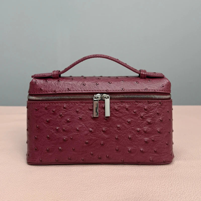 Mendy Women's Bag Ostrich Small Bag Cow Leather Shoulder Bags Crossbody Handbags Clutch Bag Luxury Bags Designers New In handbag
