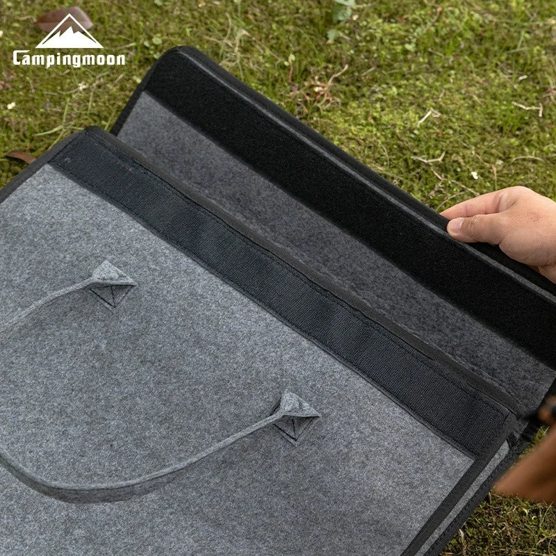 CAMPINGMOON GRW-45-B Gravel Texture Camping Thermo Bag - Reinforced Polyester Fiber Scratch-Resistant Pan Storage Bag