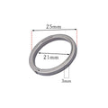 High Quality Real Key Rings 17/22/25/32mm Titanium Alloy Buckle Super Lightweight Titanium Alloy KeyRings Male Creativity Gift