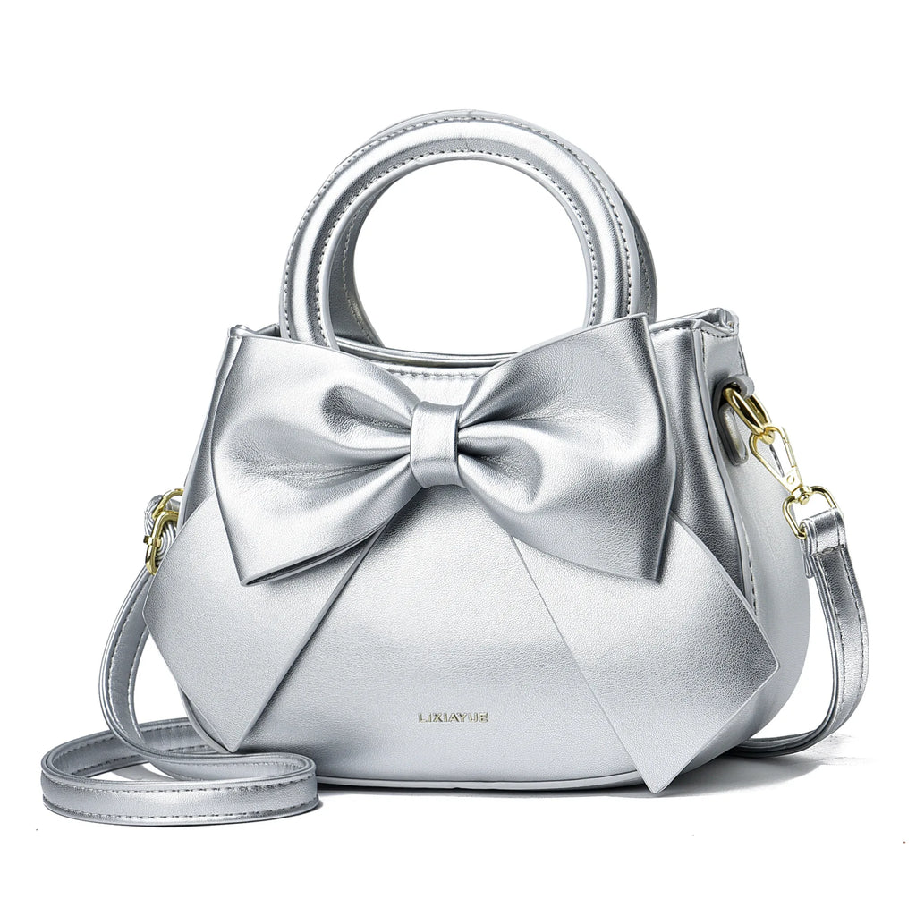 Fashionable and stylish single-shoulder handbag for women, new trendy high-end crossbody bag with bow, suitable for commuting, d