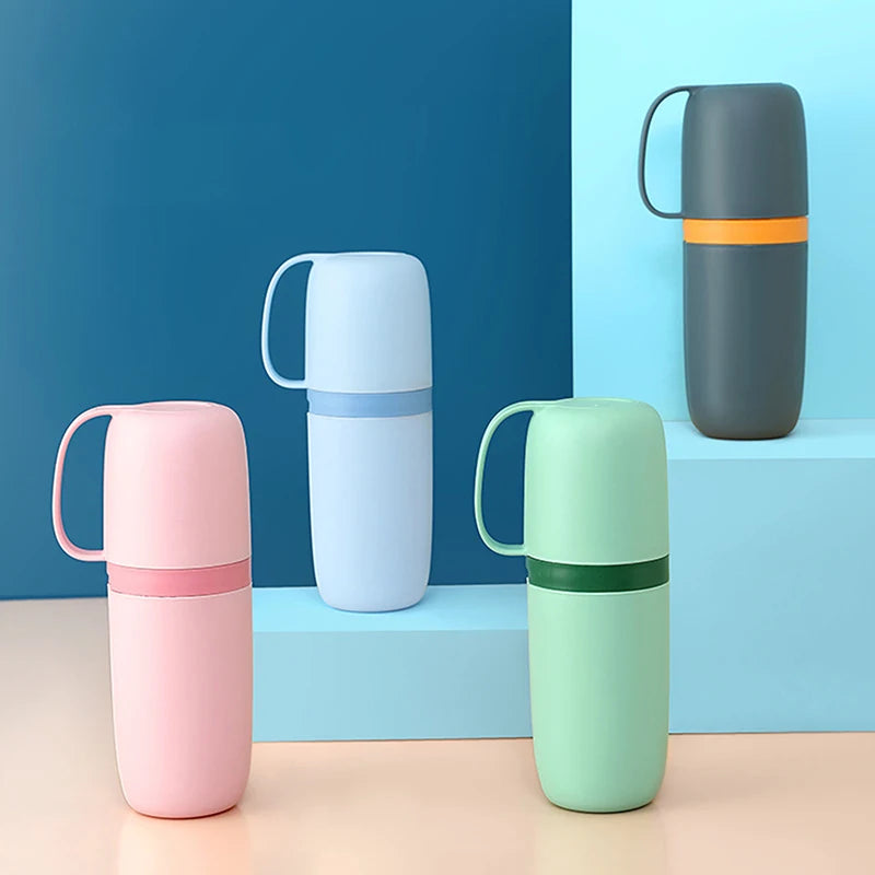 ⭐ Toothbrush Cup Travel Toothbrush Toothpaste Holder Simple Portable Mouthwash Cup For Business Trip Home Camping Acessor