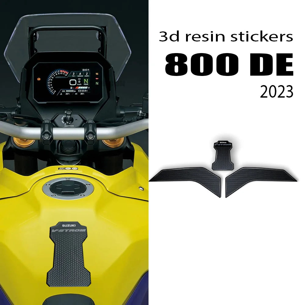 For SUZUKI V-STROM 800DE 2023 Motorcycle Accessories Tank Pad Protector 3D Epoxy Resin Sticker Kit v-strom 800de