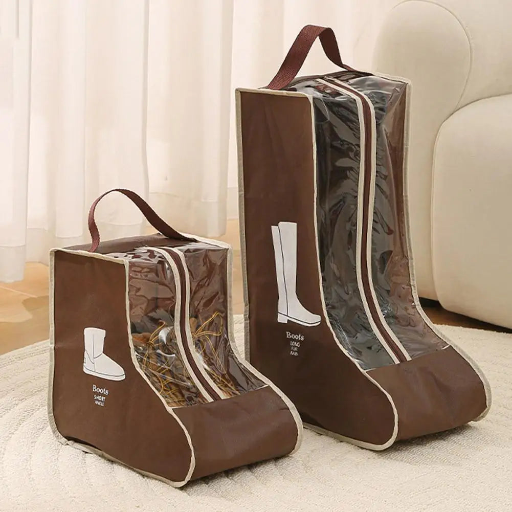 Waterproof Tall Boots Storage Bag Moistureproof Dustproof Boot Protection Cover Portable Travel Shoe Organizer Pouch
