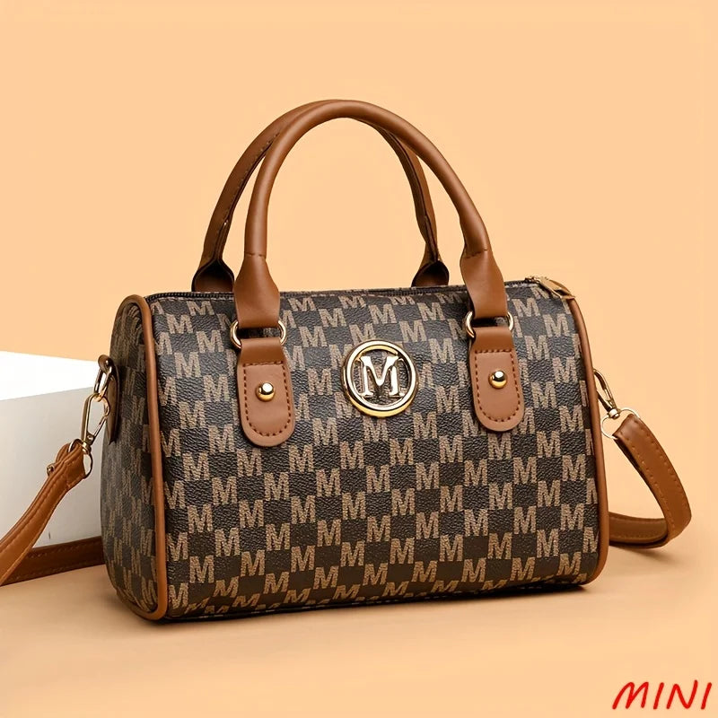 Simple Printed Metal Sheet Handbag, Fashionable Retro Versatile Crossbody Bags, Suitable for Commuting Banquet Pillow Bag