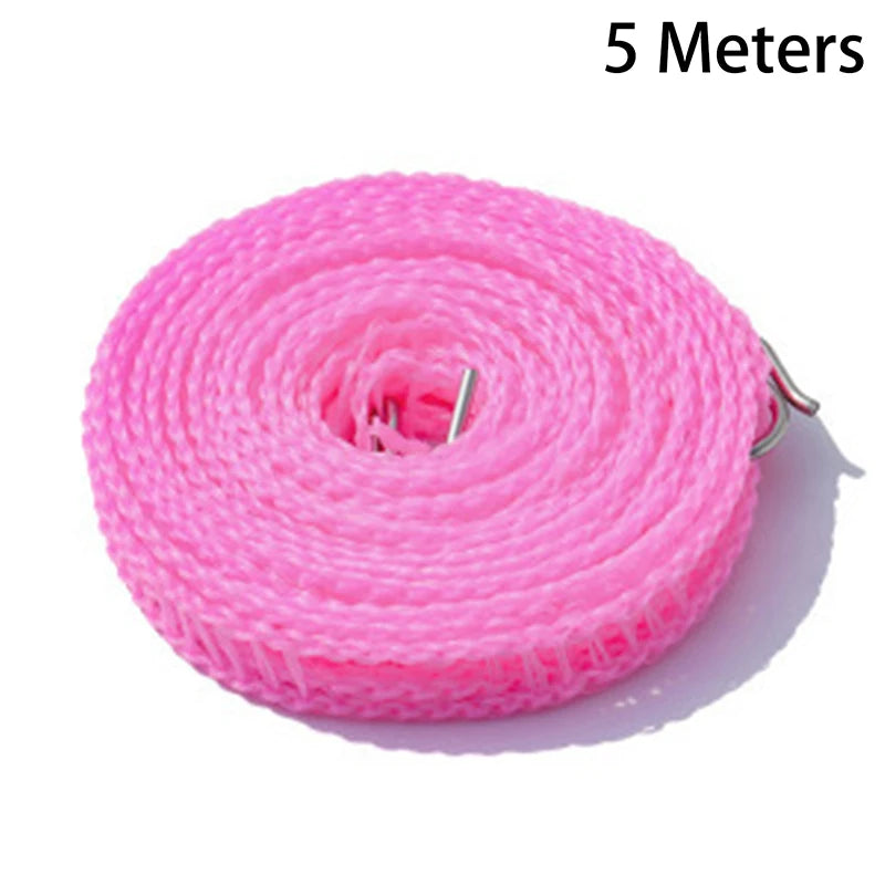 5/10M Windproof Fence‑Type Portable Clothesline For Indoor Outdoor Home Travel Clothes Drying