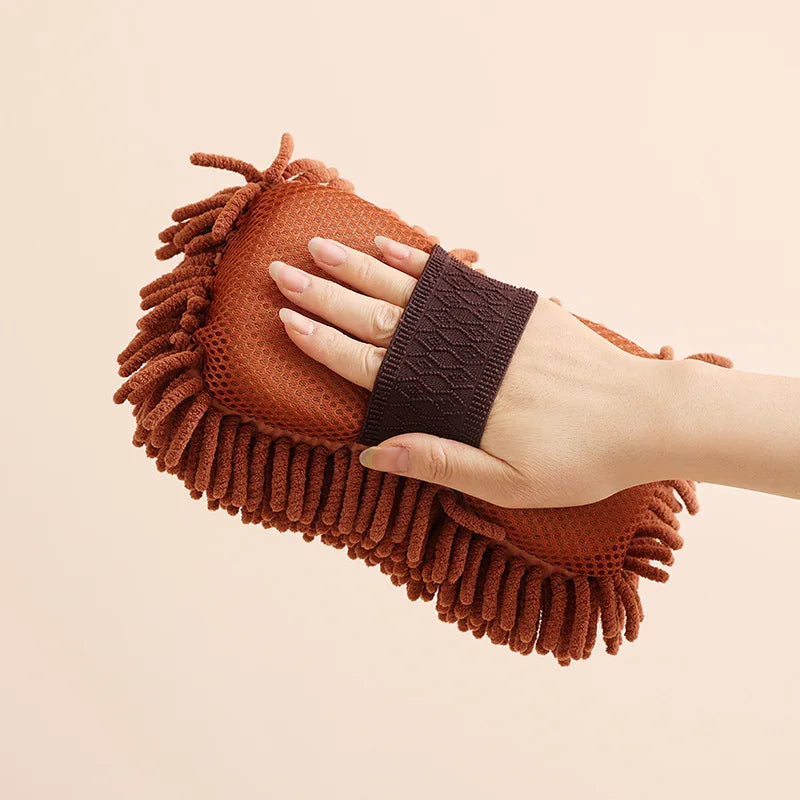 Microfiber Car Washer Sponge Cleaning Car Care Detailing Brushes Washing Towel Auto Gloves Styling Accessories