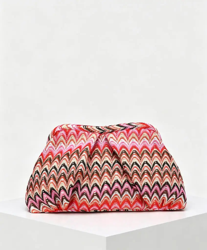 Bohemian Hand Crochet Knitted Clutch Bag, Moroccan Style Evening Party Purse, Vintage Women Woven Handbag Tassel Evening Clutch