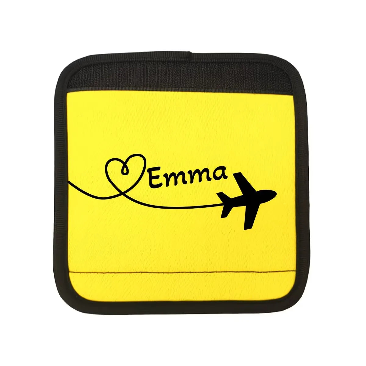 Custom Cover, Airplane Heart-Shaped Pattern Luggage Pole Cover, Custom Text Luggage Pole Cover, Personalized Holiday Gift