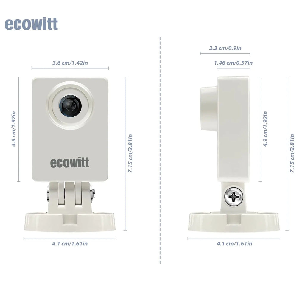 Ecowitt HP10 WittCam Outdoor Weather Camera, Monitoring Plants Grow/Weather Changing/Water Level Changing, IP66, APP Control