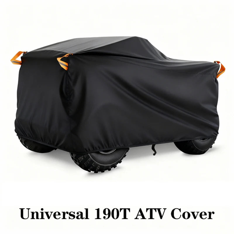 190T Universal Quad Bike ATV Cover Waterproof Dust UV Protector for Motorcycle Scooter Kart Motorbike for Polaris Honda Yamaha