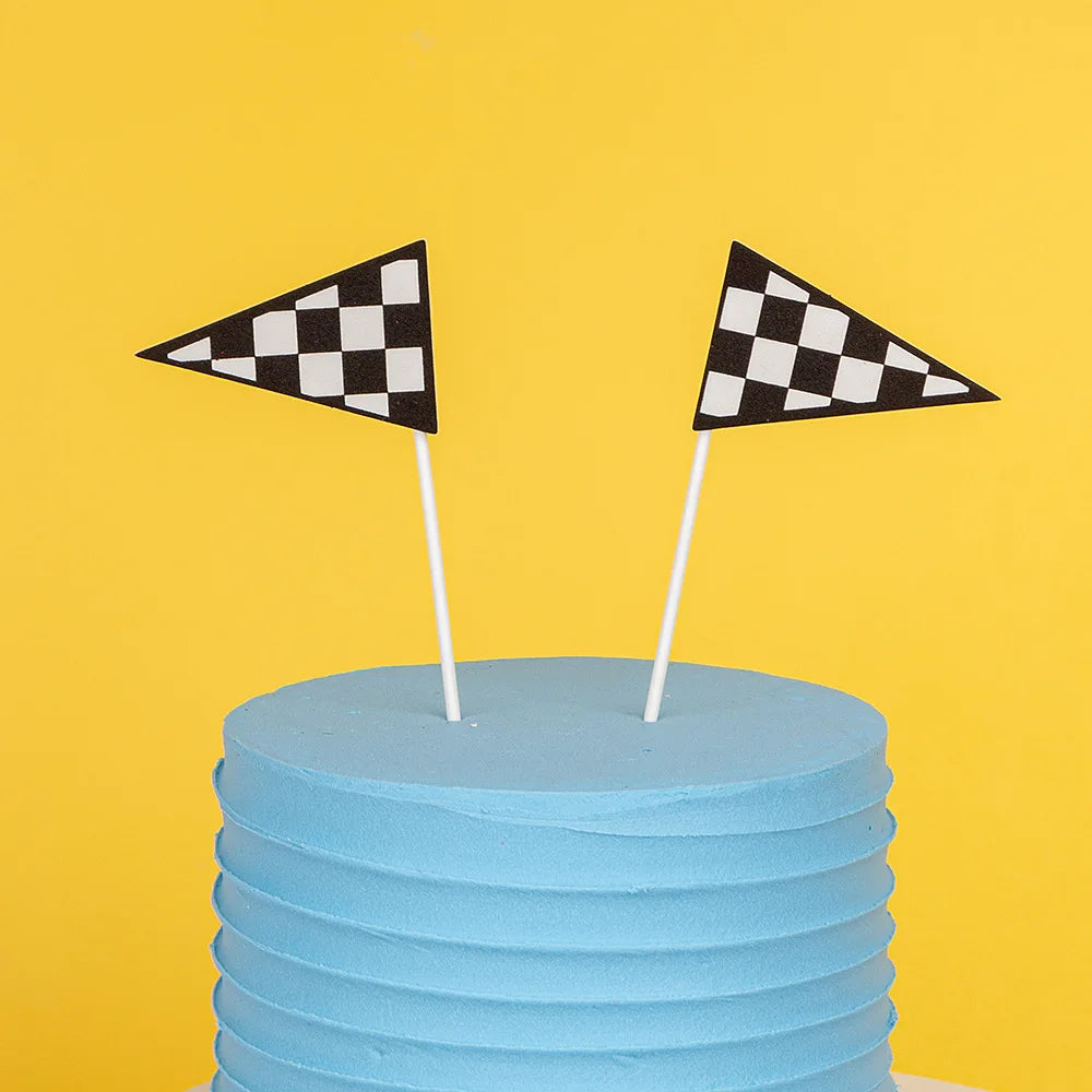 Cake Topper Happy Birthday Wedding Car Signpost Flag Star Kids Party Baby Shower Cupcake Toppers Decoration Baking Supplies DIY