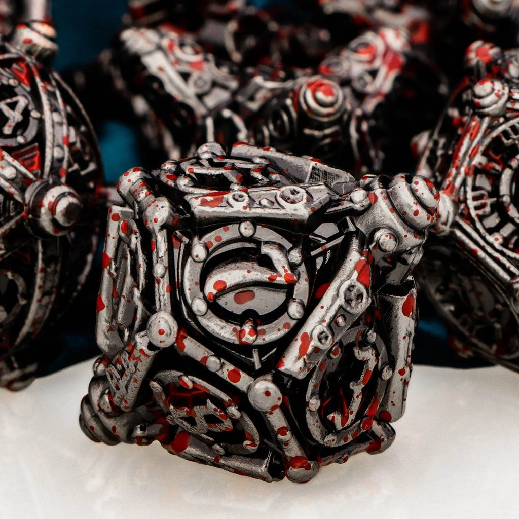 Metal DND Dice Set D&D Polyhedral Dice for Dungeon and Dragon D and D Dice Set RPG Role Playing Games D20 D12 D10 D8 D6 D4