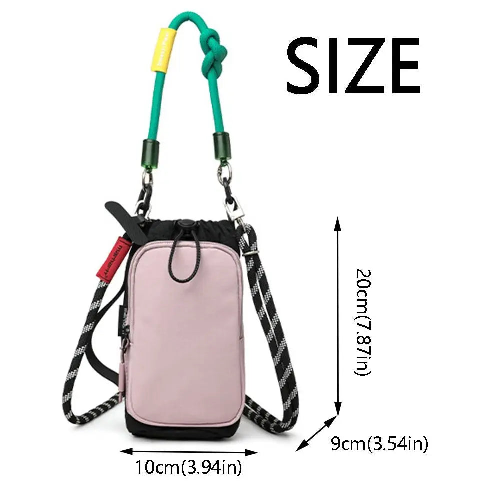Lightweight Travel Crossbody Bag Waterproof Large Capacity Drawstring Bucket Bag Quick-drying Drawstring Closure