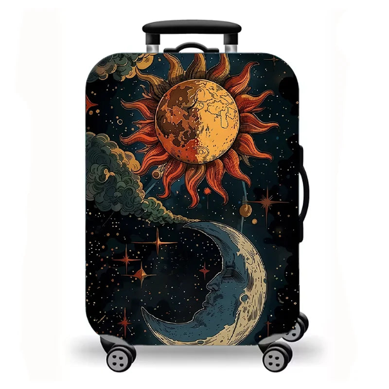Luggage Cover, Galaxy Space Print Stretch Suitcase Protector for Travel, 10 Styles Universe Nebula Art