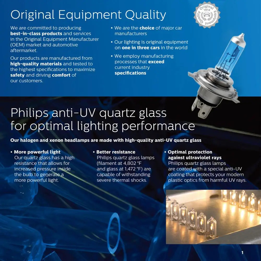 Philips Crystal Vision H1 H11 HB3 HB4 9005 9006 12V CV 4300K Bright White Car Halogen Head Light Auto Lamp (Twin)